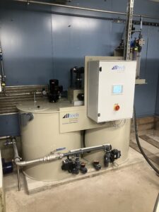Polymeraufbereitungsanlage für Flüssigkonzentrat